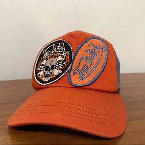 Vintage Von Dutch Double Patch Trucker Hat